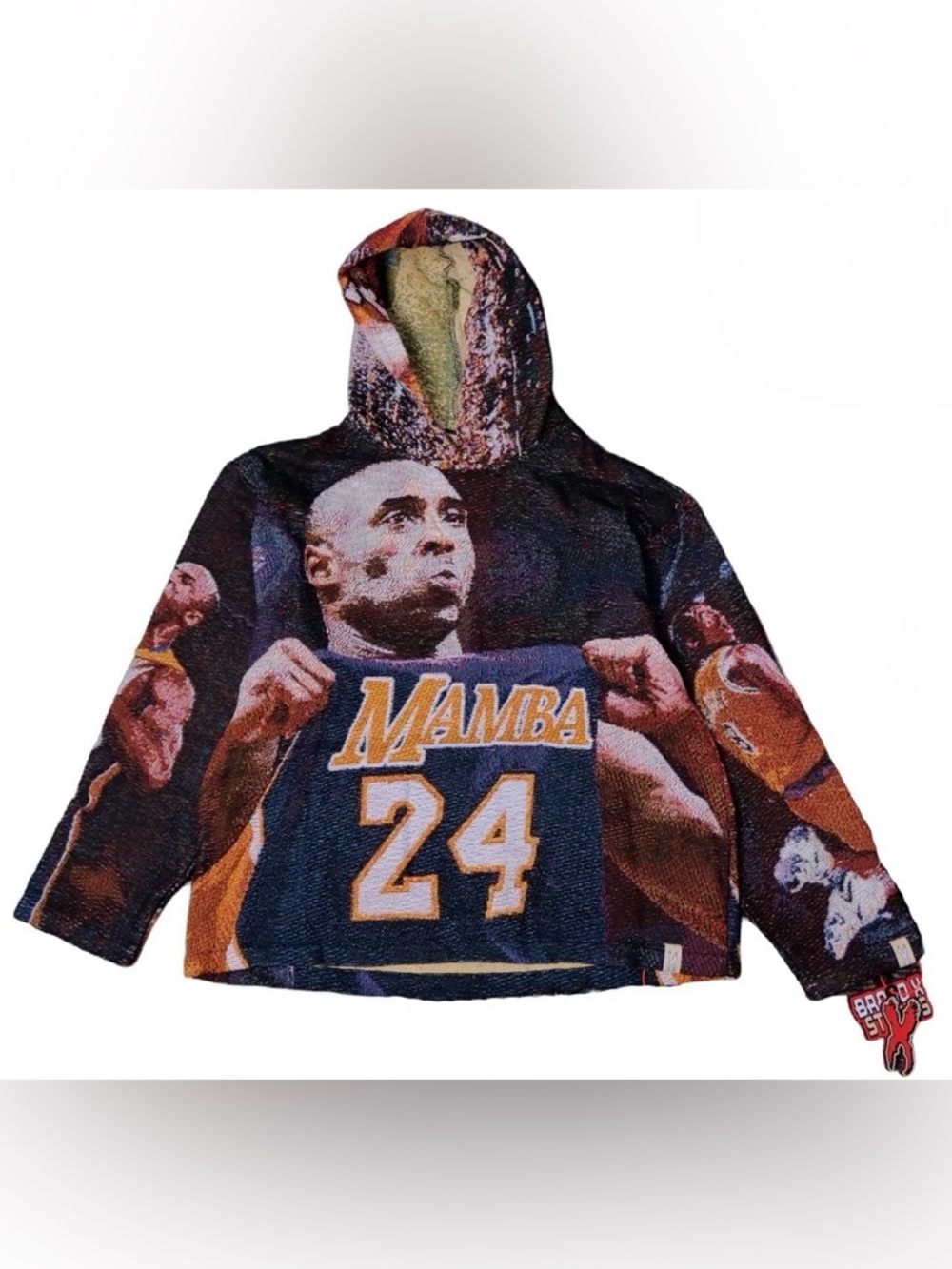 MAMBA 24 Graphic Tapestry Kobe Hoodie
(1) small (1) XL available